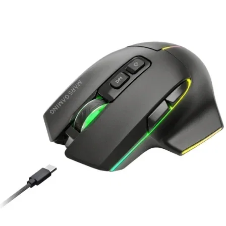 Mars Gaming MMW-VECTOR Ratón Inalámbrico Tri-mode Negro Mars Gaming MMW-VECTOR Ratón Inalámbrico Tri-mode Negro